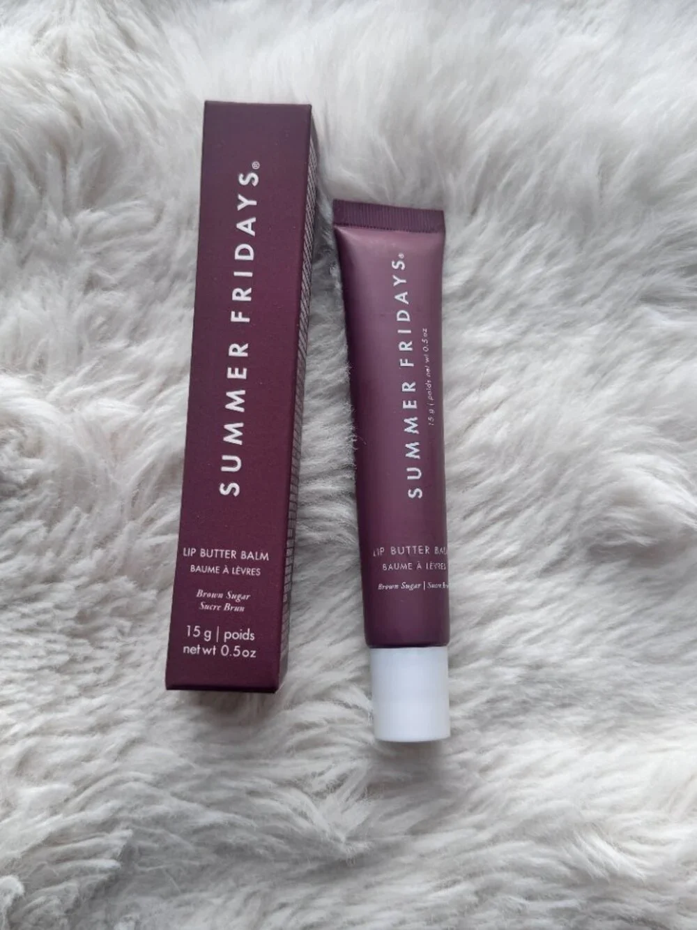 2pcs/Brown Sugar/Summer Fridays Lip Butter Balm Conditioning Lip Mask New box